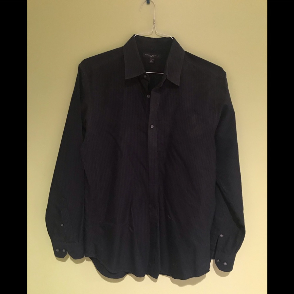 Black/Dark Grey Striped Banana Republic Shirt